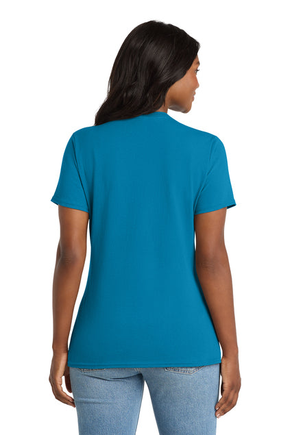 Port & Co™  LPC54V | Women's Core Cotton V-Neck Tee | 100% Cotton (2)