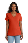 Port & Co™  LPC54V | Women's Core Cotton V-Neck Tee | 100% Cotton (2)