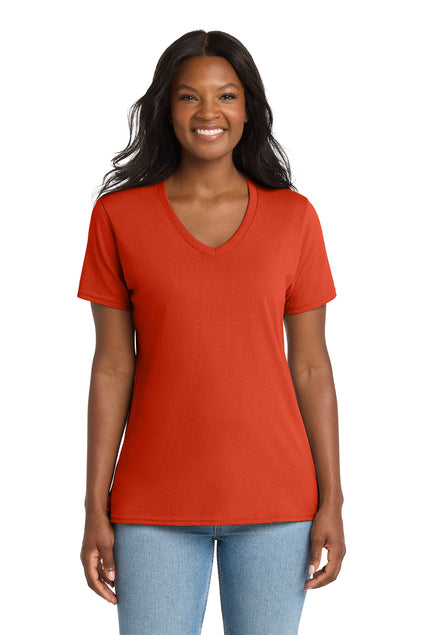 Port & Co™  LPC54V | Women's Core Cotton V-Neck Tee | 100% Cotton (2)