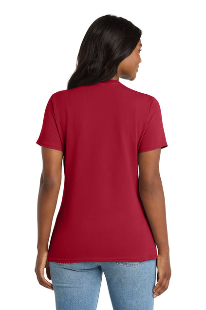 Load image into Gallery viewer, Port &amp; Co™  LPC54V | Women&#39;s Core Cotton V-Neck Tee | 100% Cotton (2)
