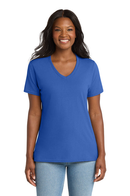 Load image into Gallery viewer, Port &amp; Co™  LPC54V | Women&#39;s Core Cotton V-Neck Tee | 100% Cotton (2)
