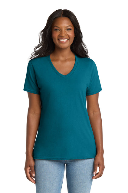 Load image into Gallery viewer, Port &amp; Co™  LPC54V | Women&#39;s Core Cotton V-Neck Tee | 100% Cotton (2)
