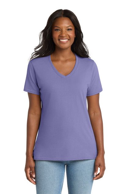 Port & Co™  LPC54V | Women's Core Cotton V-Neck Tee | 100% Cotton (3)
