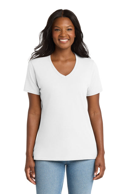 Load image into Gallery viewer, Port &amp; Co™  LPC54V | Women&#39;s Core Cotton V-Neck Tee | 100% Cotton (3)
