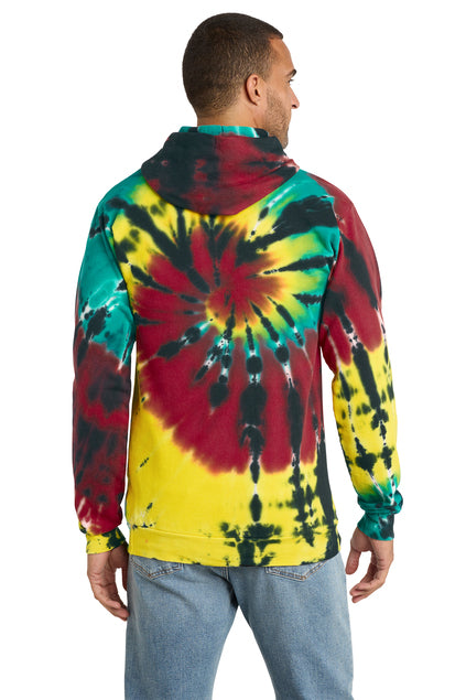 Load image into Gallery viewer, Port &amp; Co Tie-Dye Pullover Hooded Sweatshirt. PC146
