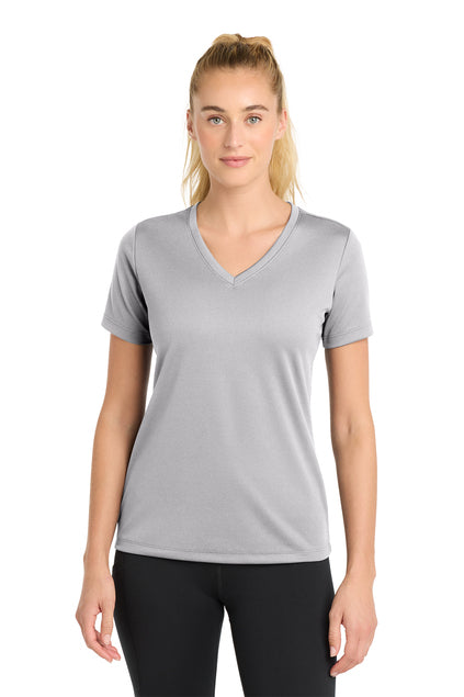 Load image into Gallery viewer, Sport-Tek® Women&#39;s PosiCharge® RacerMesh® V-Neck Tee LST340
