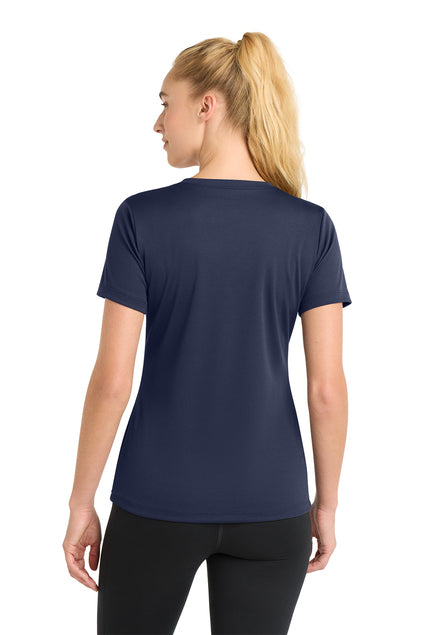 Load image into Gallery viewer, Sport-Tek® Women&#39;s PosiCharge® RacerMesh® V-Neck Tee LST340
