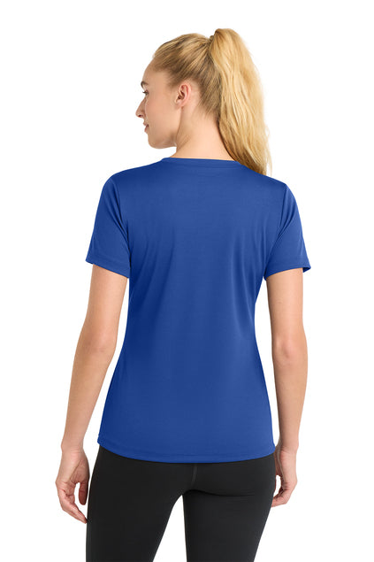 Load image into Gallery viewer, Sport-Tek® Women&#39;s PosiCharge® RacerMesh® V-Neck Tee LST340
