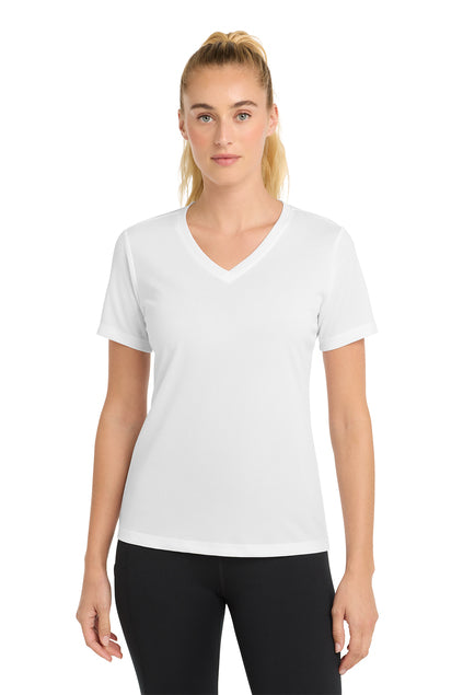 Load image into Gallery viewer, Sport-Tek® Women&#39;s PosiCharge® RacerMesh® V-Neck Tee LST340
