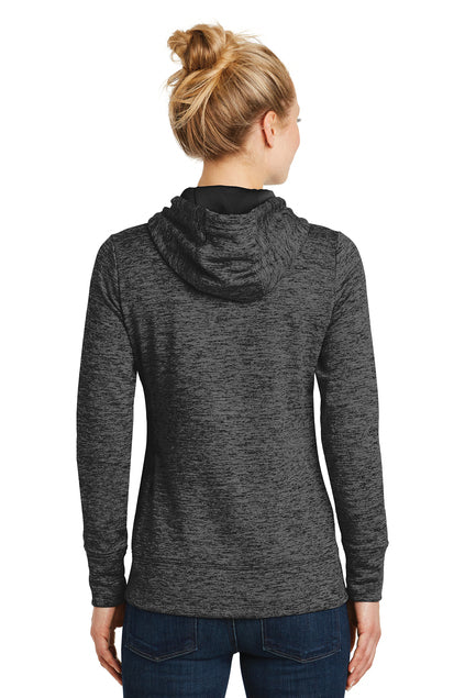 Sport-Tek Women's PosiCharge Electric Heather Fleece Hooded Pullover. LST225