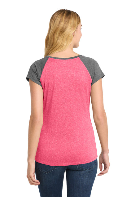Sport-Tek  Women's Heather-On-Heather Contender  Scoop Neck Tee. LST362