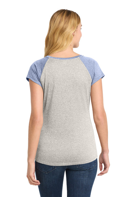 Sport-Tek  Women's Heather-On-Heather Contender  Scoop Neck Tee. LST362