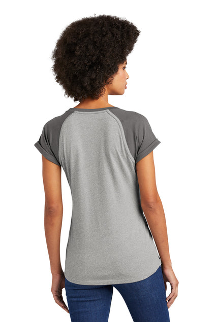 Load image into Gallery viewer, New Era  Women&#39;s Heritage Blend Varsity Tee. LNEA107

