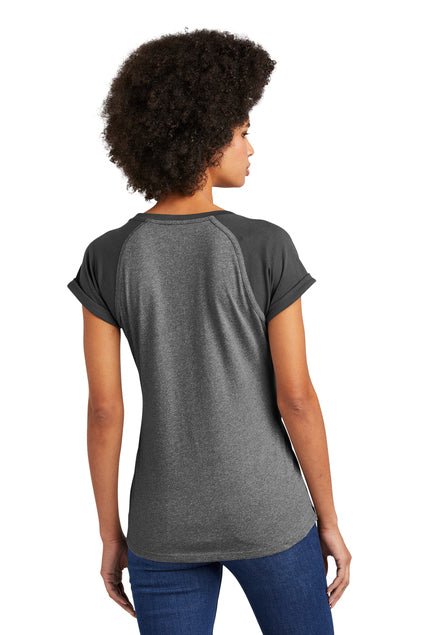 New Era  Women's Heritage Blend Varsity Tee. LNEA107