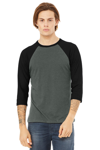 Load image into Gallery viewer, BELLA+CANVAS® Unisex 3/4-Sleeve Baseball Tee BC3200
