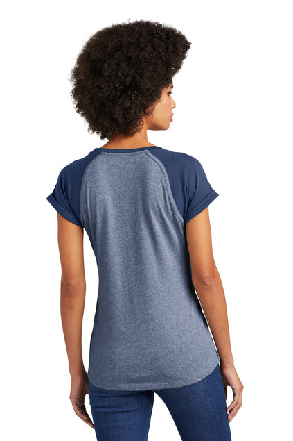 Load image into Gallery viewer, New Era  Women&#39;s Heritage Blend Varsity Tee. LNEA107
