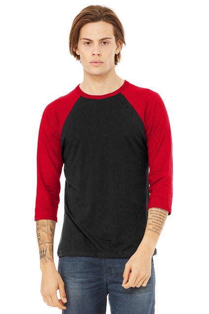 Load image into Gallery viewer, BELLA+CANVAS® Unisex 3/4-Sleeve Baseball Tee BC3200
