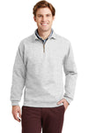 Jerzees Super Sweats NuBlend - 1/4-Zip Sweatshirt with Cadet Collar.  4528M
