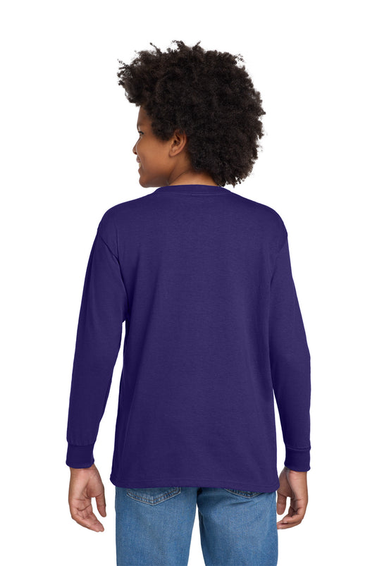 Gildan Youth Heavy Cotton 100% Cotton Long Sleeve T-Shirt. 5400B