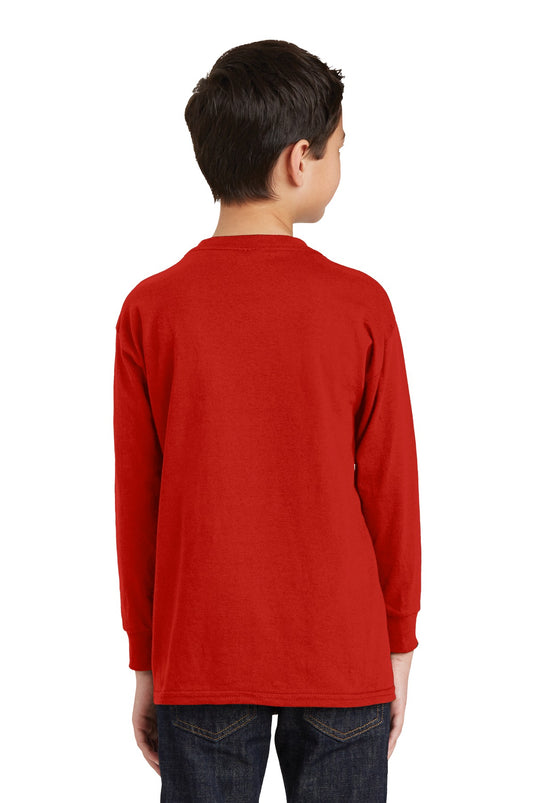 Gildan Youth Heavy Cotton 100% Cotton Long Sleeve T-Shirt. 5400B