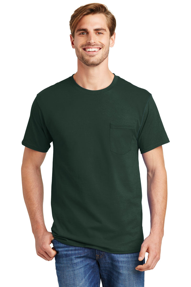 Load image into Gallery viewer, Hanes - Authentic 100%  Cotton T-Shirt with Pocket.  5590
