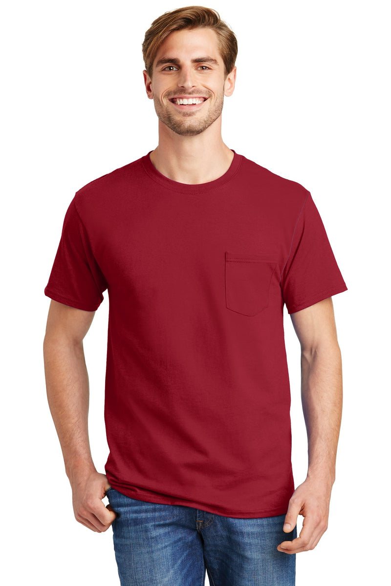 Load image into Gallery viewer, Hanes - Authentic 100%  Cotton T-Shirt with Pocket.  5590
