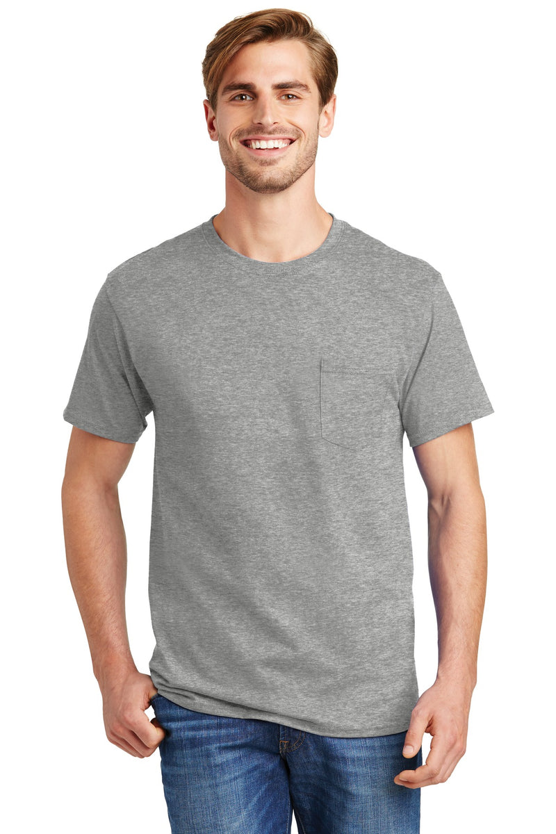 Load image into Gallery viewer, Hanes - Authentic 100%  Cotton T-Shirt with Pocket.  5590
