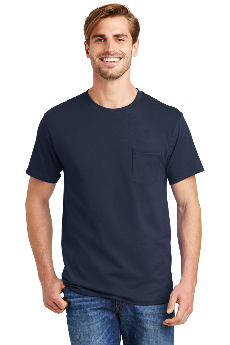 Load image into Gallery viewer, Hanes - Authentic 100%  Cotton T-Shirt with Pocket.  5590
