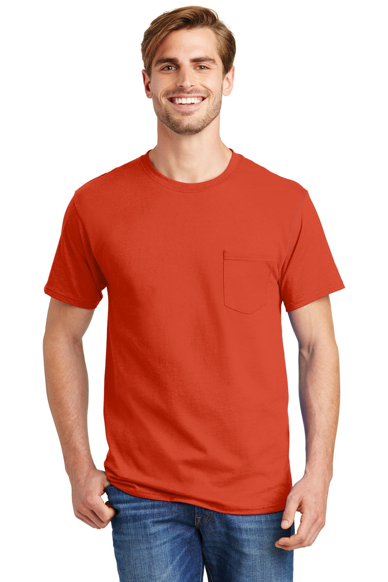 Load image into Gallery viewer, Hanes - Authentic 100%  Cotton T-Shirt with Pocket.  5590
