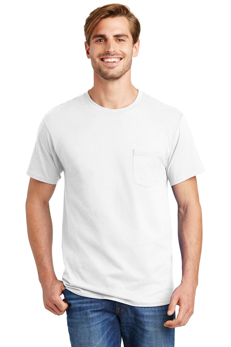 Load image into Gallery viewer, Hanes - Authentic 100%  Cotton T-Shirt with Pocket.  5590

