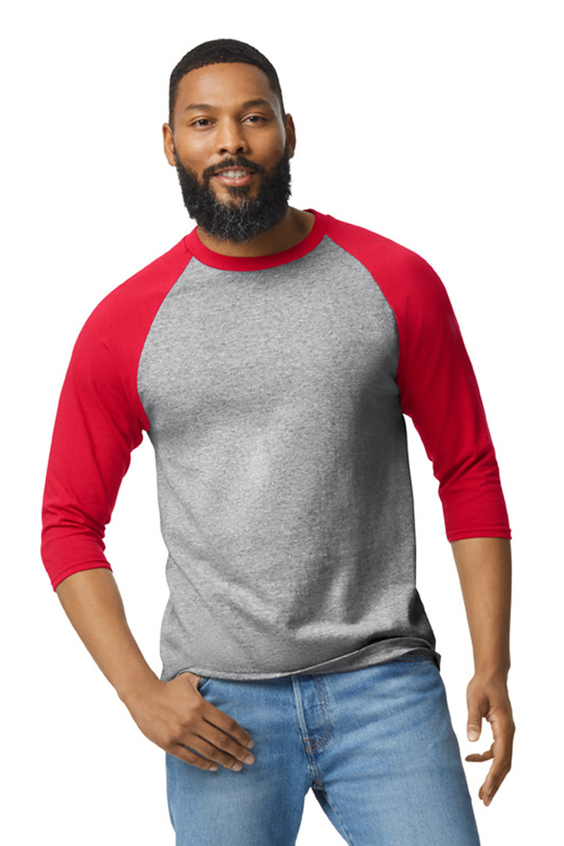 Load image into Gallery viewer, Gildan Heavy Cotton 3/4-Sleeve Raglan T-Shirt. 5700
