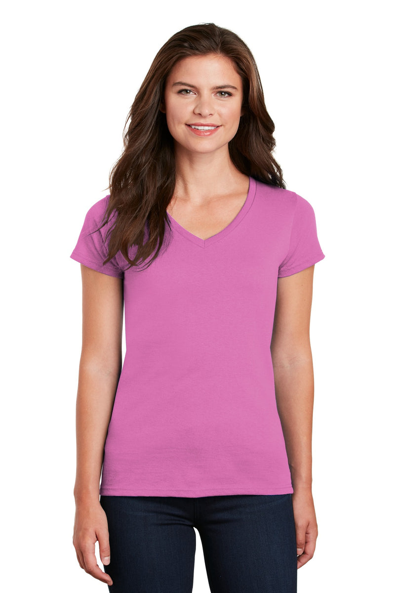 Load image into Gallery viewer, Gildan Women&#39;s Heavy Cotton 100% Cotton V-Neck T-Shirt. 5V00L
