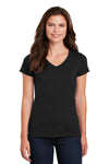 Gildan Women's Heavy Cotton 100% Cotton V-Neck T-Shirt. 5V00L