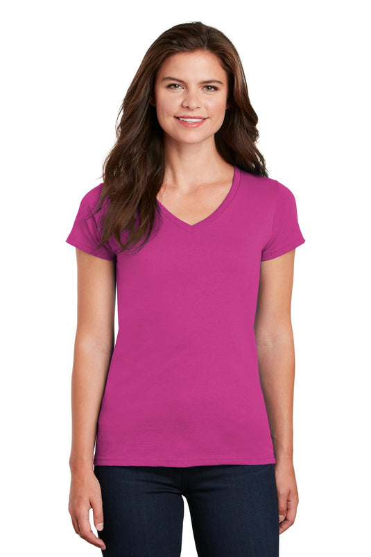 Gildan Women's Heavy Cotton 100% Cotton V-Neck T-Shirt. 5V00L