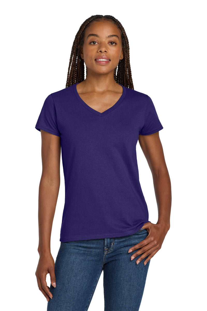 Load image into Gallery viewer, Gildan Women&#39;s Heavy Cotton 100% Cotton V-Neck T-Shirt. 5V00L

