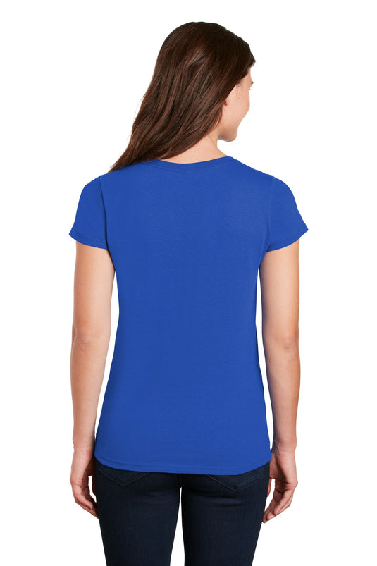 Gildan Women's Heavy Cotton 100% Cotton V-Neck T-Shirt. 5V00L