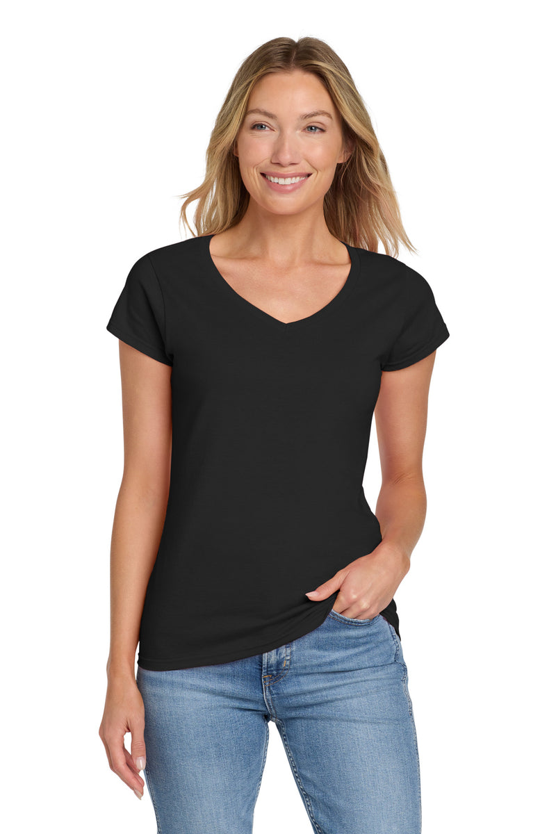 Load image into Gallery viewer, Gildan Softstyle Women&#39;s Fit V-Neck T-Shirt. 64V00L
