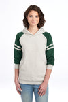Jerzees Unisex NuBlend Varsity Colorblock Hooded Sweatshirt 97C