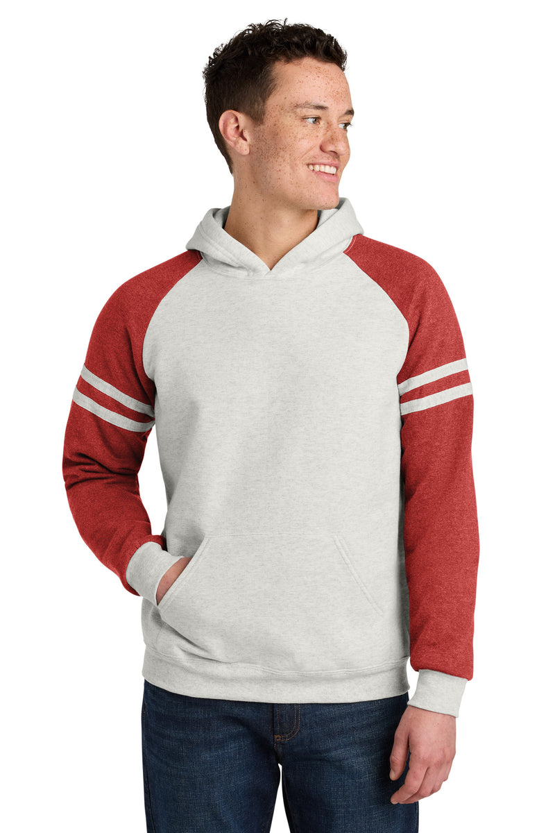 Load image into Gallery viewer, Jerzees Unisex NuBlend Varsity Colorblock Hooded Sweatshirt 97C
