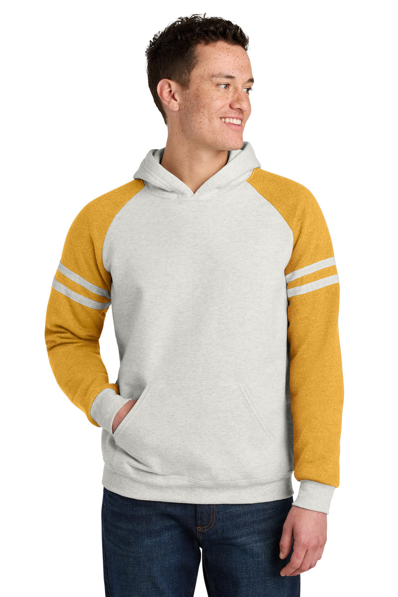 Load image into Gallery viewer, Jerzees Unisex NuBlend Varsity Colorblock Hooded Sweatshirt 97C
