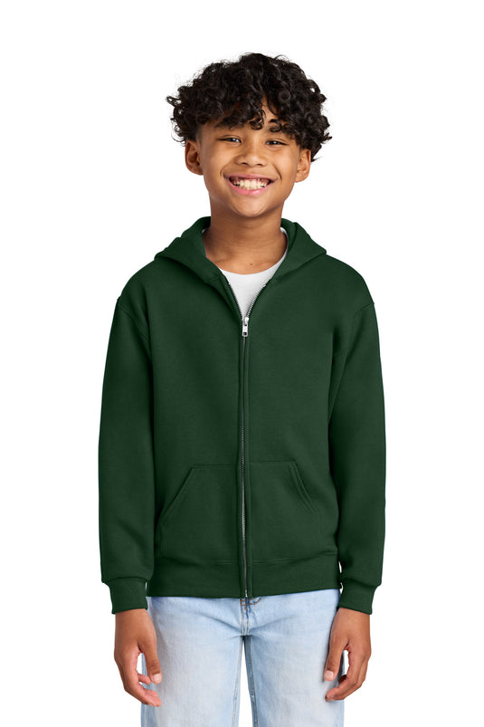 Jerzees - Youth NuBlend Full-Zip Hooded Sweatshirt.  993B