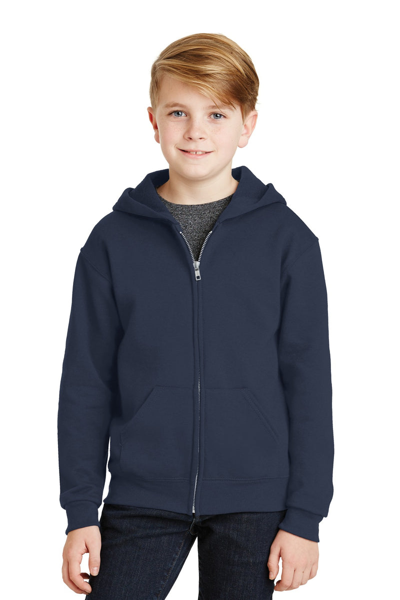 Load image into Gallery viewer, Jerzees - Youth NuBlend Full-Zip Hooded Sweatshirt.  993B
