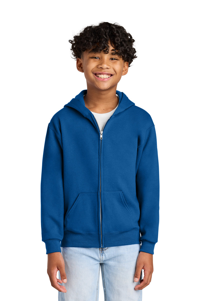 Load image into Gallery viewer, Jerzees - Youth NuBlend Full-Zip Hooded Sweatshirt.  993B
