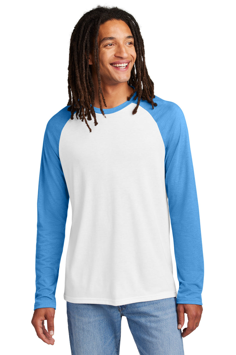 Load image into Gallery viewer, Allmade Unisex Tri-Blend Long Sleeve Colorblock Raglan AL6009
