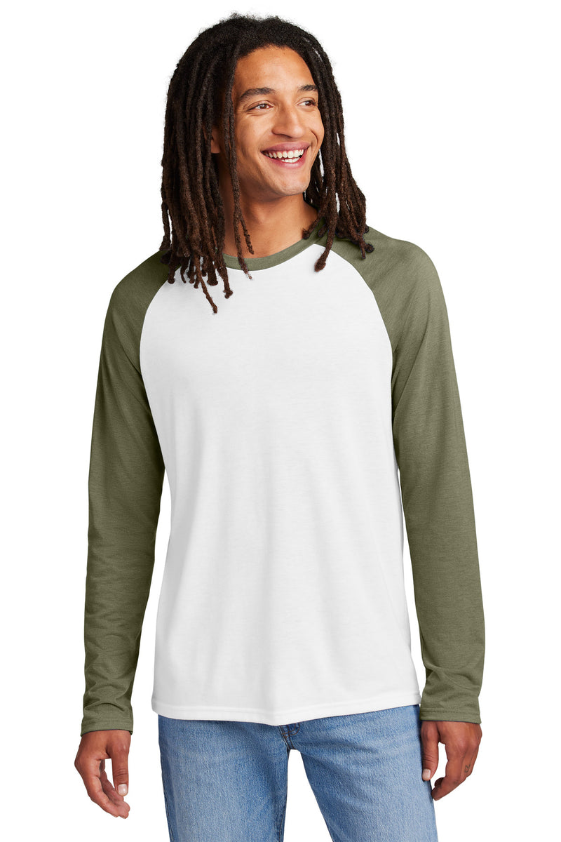 Load image into Gallery viewer, Allmade Unisex Tri-Blend Long Sleeve Colorblock Raglan AL6009
