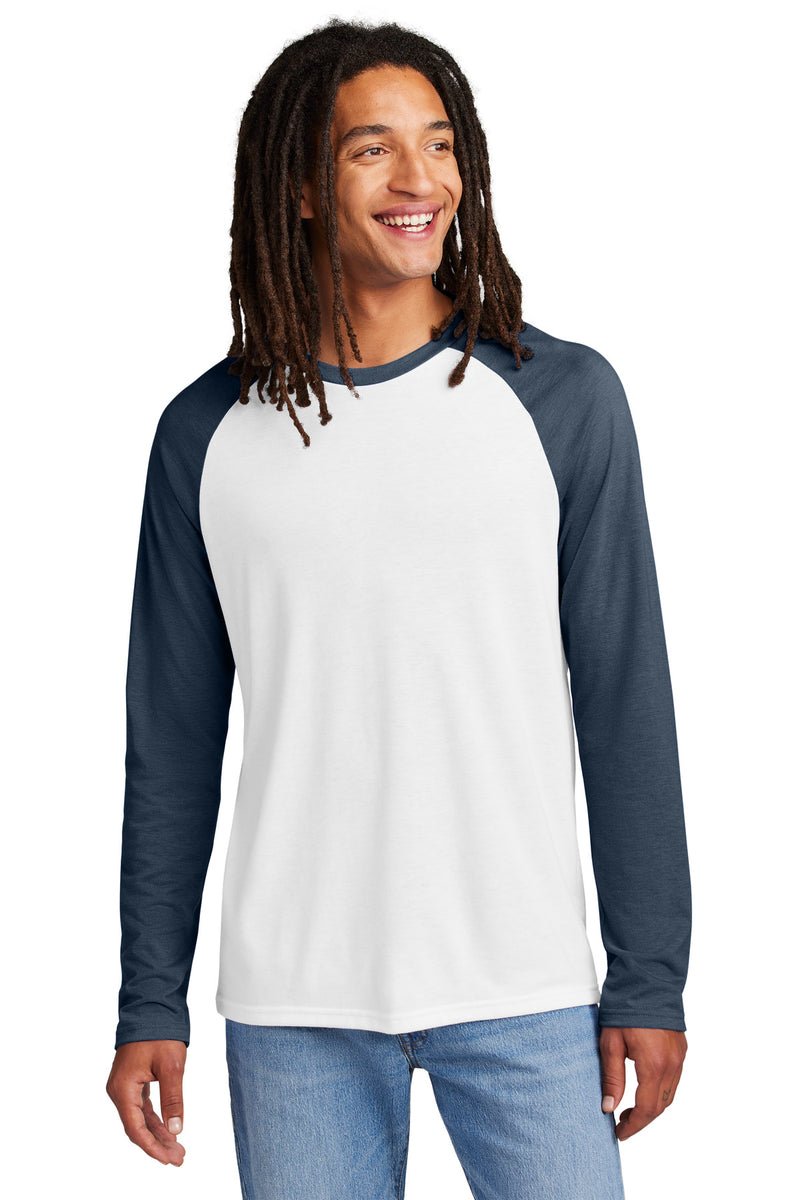 Load image into Gallery viewer, Allmade Unisex Tri-Blend Long Sleeve Colorblock Raglan AL6009
