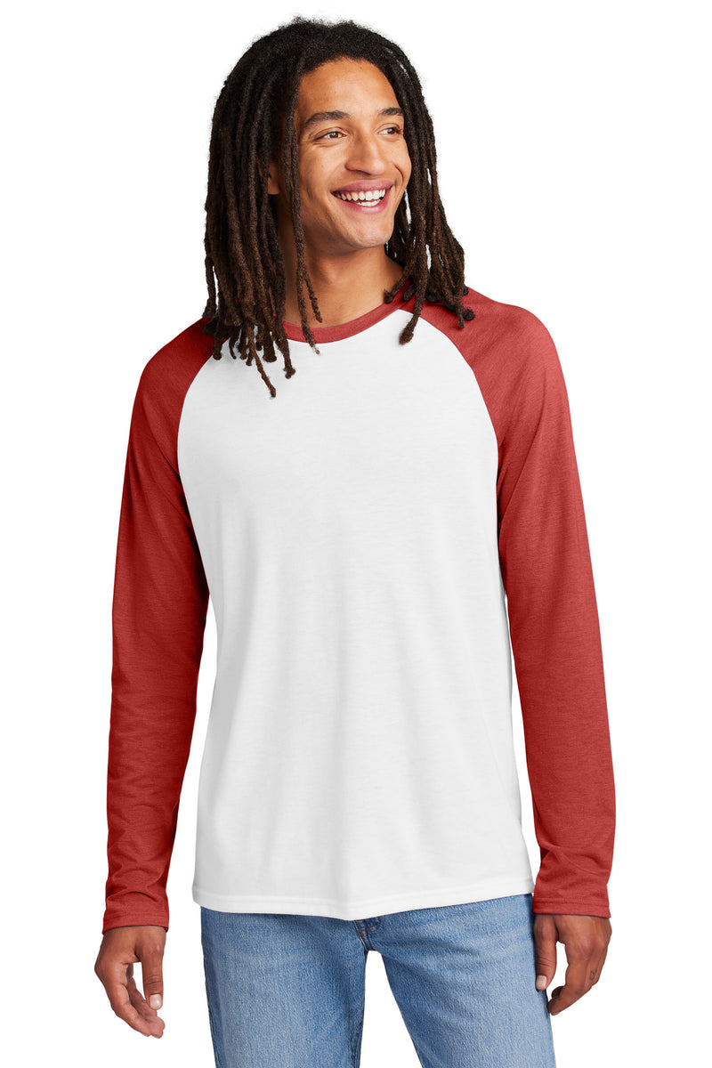 Load image into Gallery viewer, Allmade Unisex Tri-Blend Long Sleeve Colorblock Raglan AL6009
