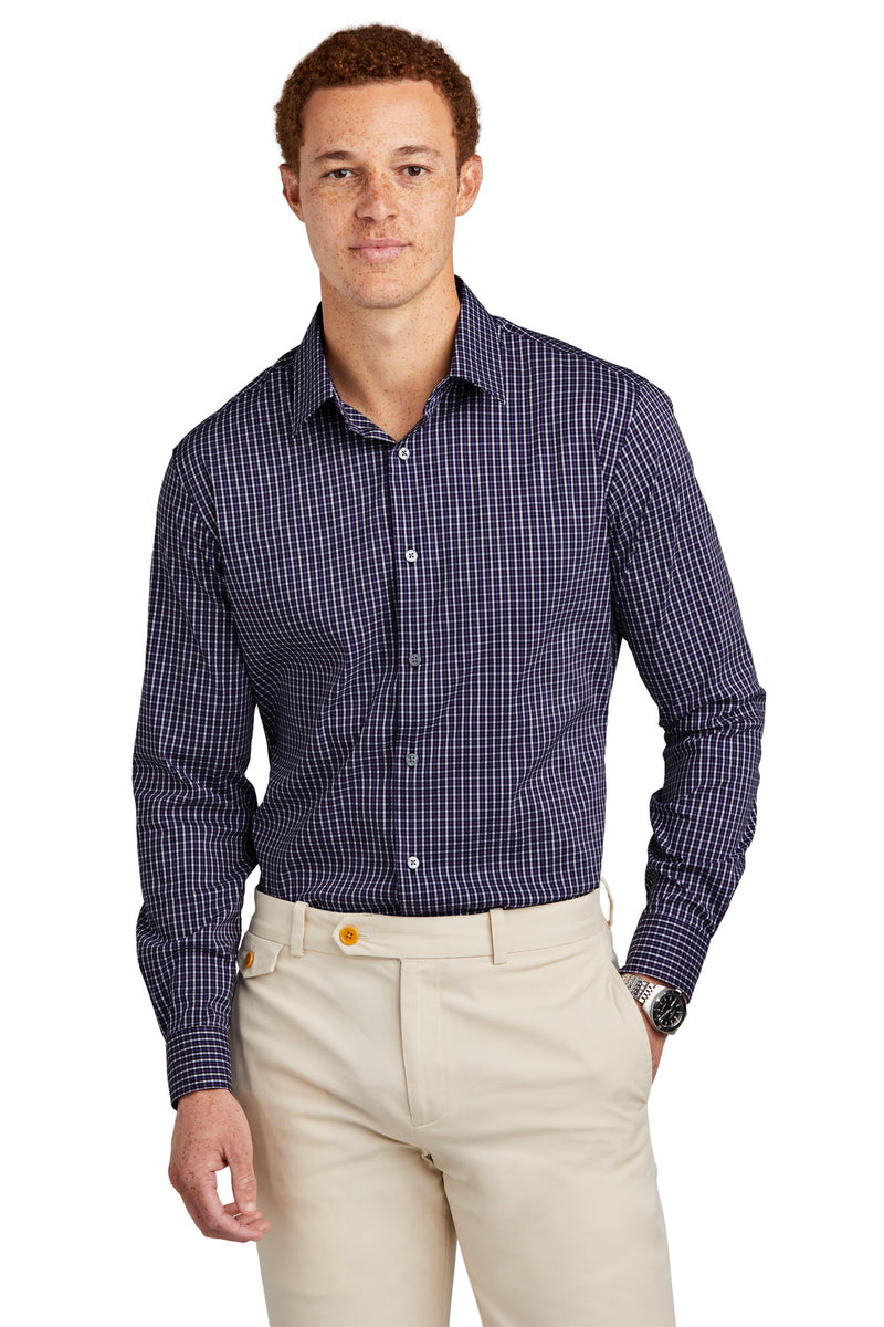 Load image into Gallery viewer, Brooks Brothers Tech Stretch Patterned Shirt BB18006
