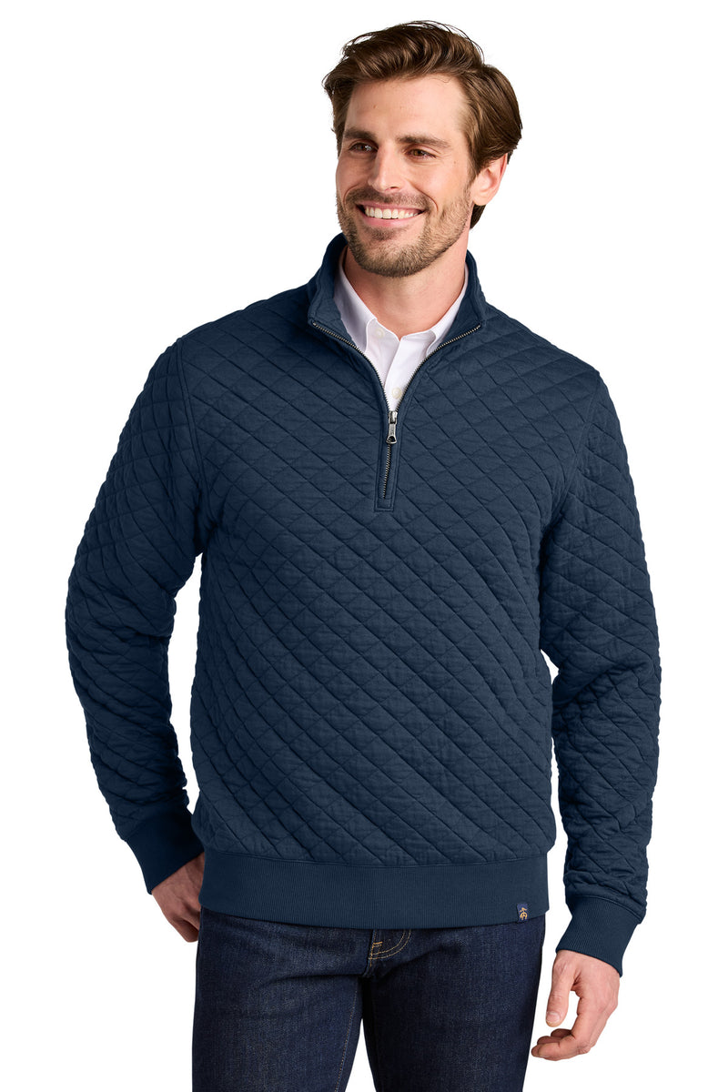 Load image into Gallery viewer, Brooks Brothers Diamond Quilt 1/4-Zip BB18212
