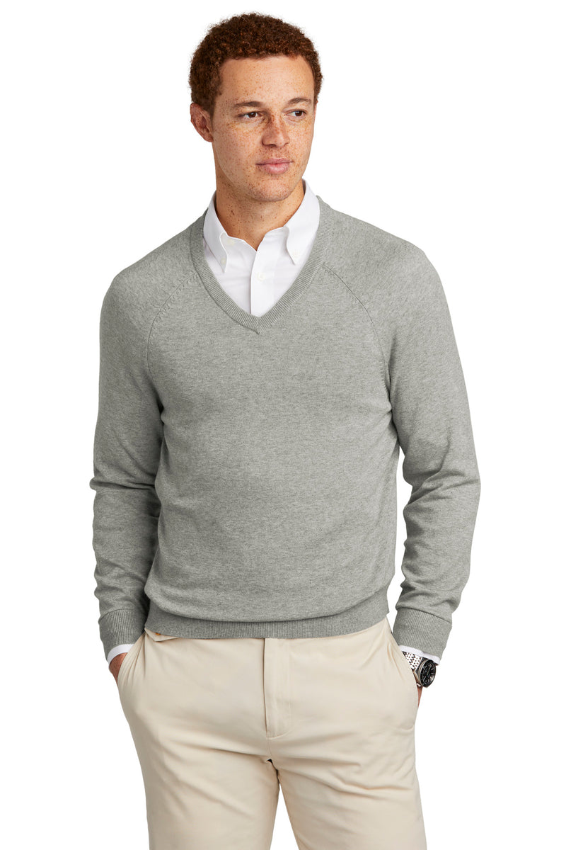 Load image into Gallery viewer, Brooks Brothers Cotton Stretch V-Neck Sweater BB18400
